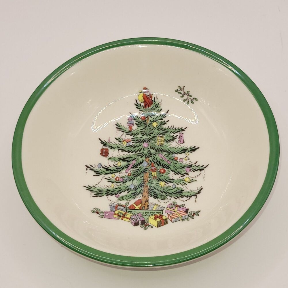 NWT Spode Christmas Tree Cereal Oatmeal Bowl S3324-A9 1938 Pattern made 2009